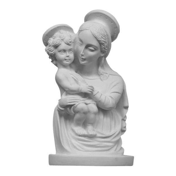 Madonna And Child Marble Statue